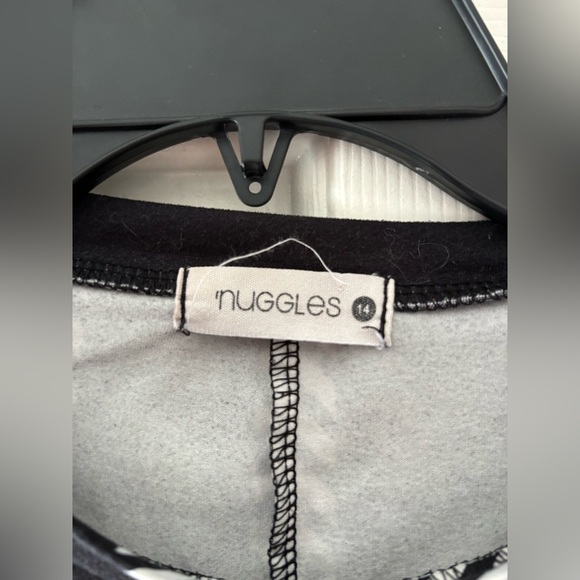 Nuggles Monochrome Plaid Long Sleeve Dress - Picture 2 of 3